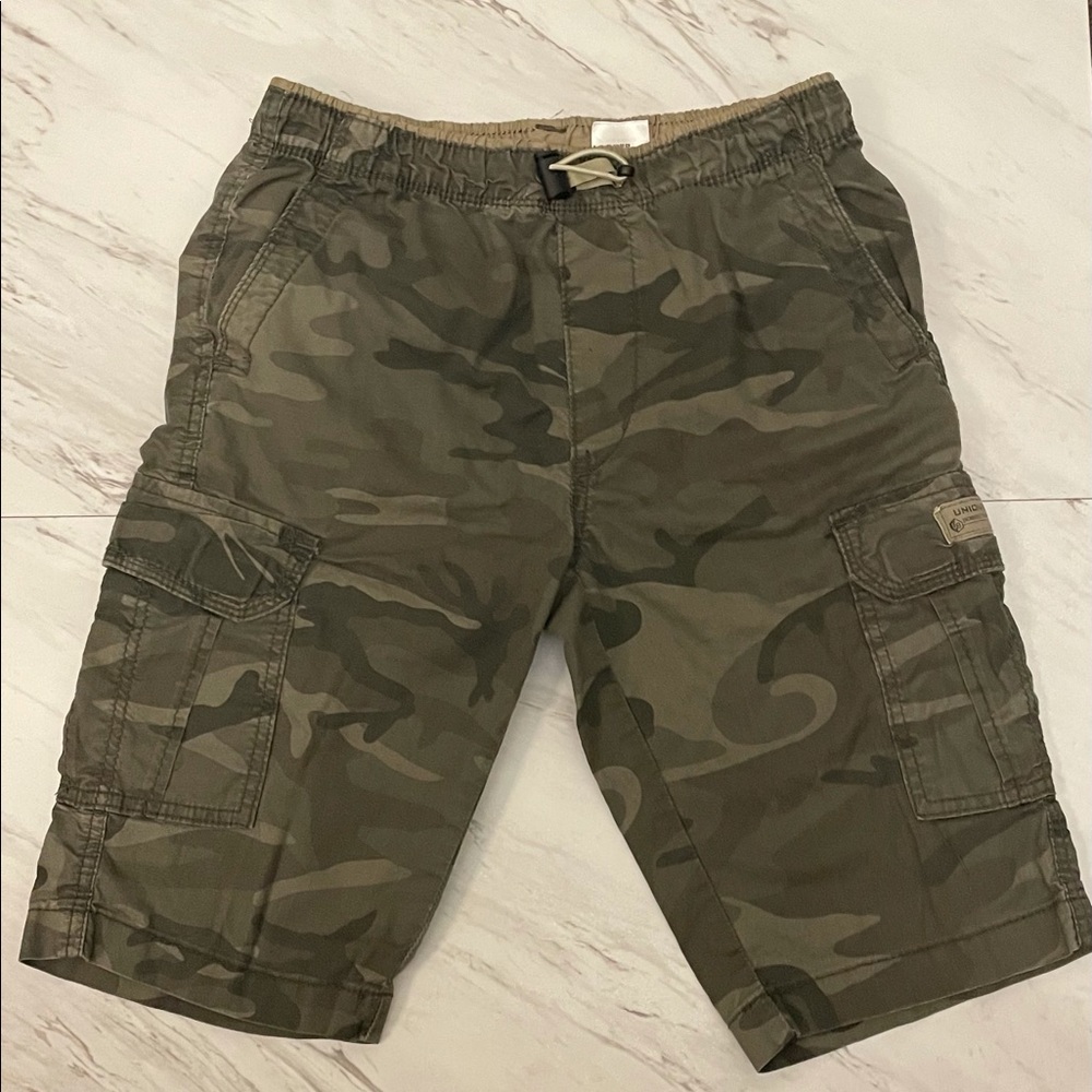 Boys camouflage cargo shorts